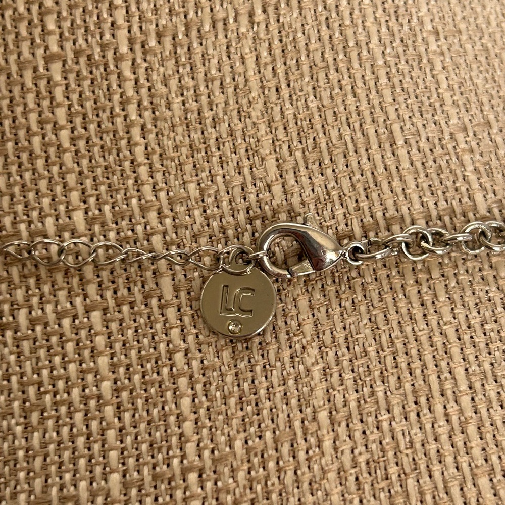 Liz Claiborne Black and Silver Statement Necklace (4) - Picture 4 of 6